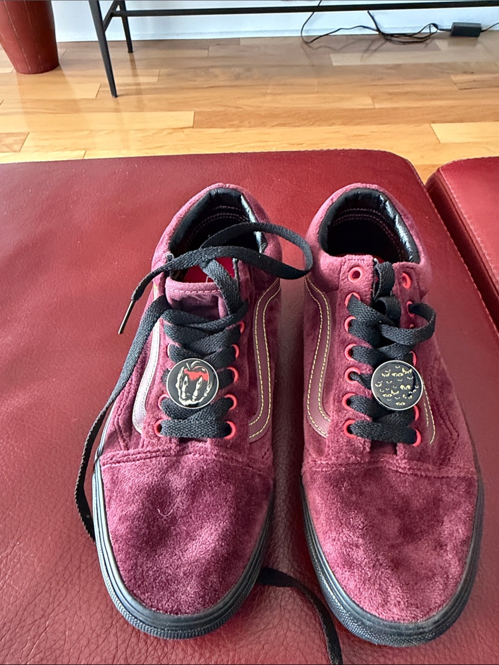 Vans Women's Burgundy Suede Lace-Up Sneakers